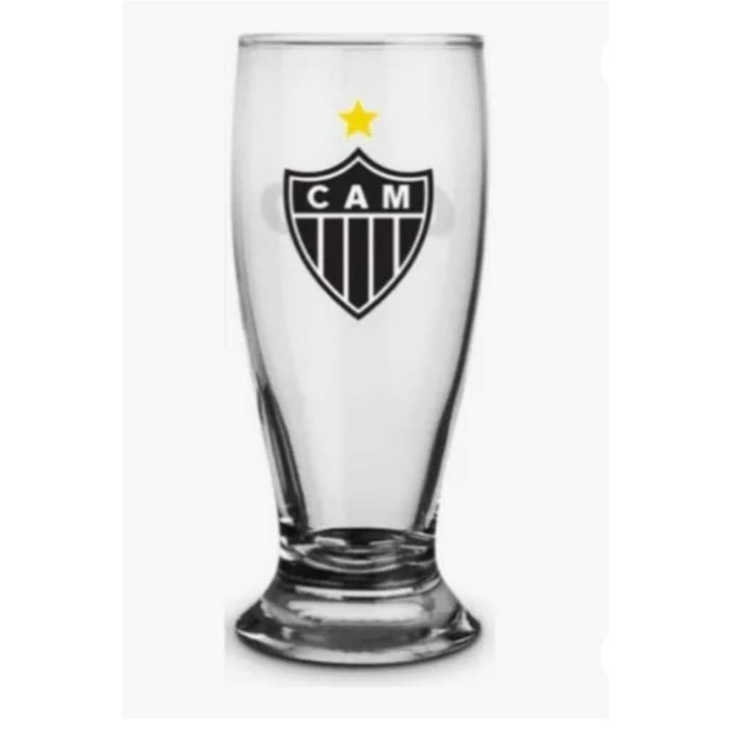 Copo Vidro   Munich l  200ML l  CLUBE ATLÉTICO MINEIRO l GALO l Licenciado l DIA DOS PAIS