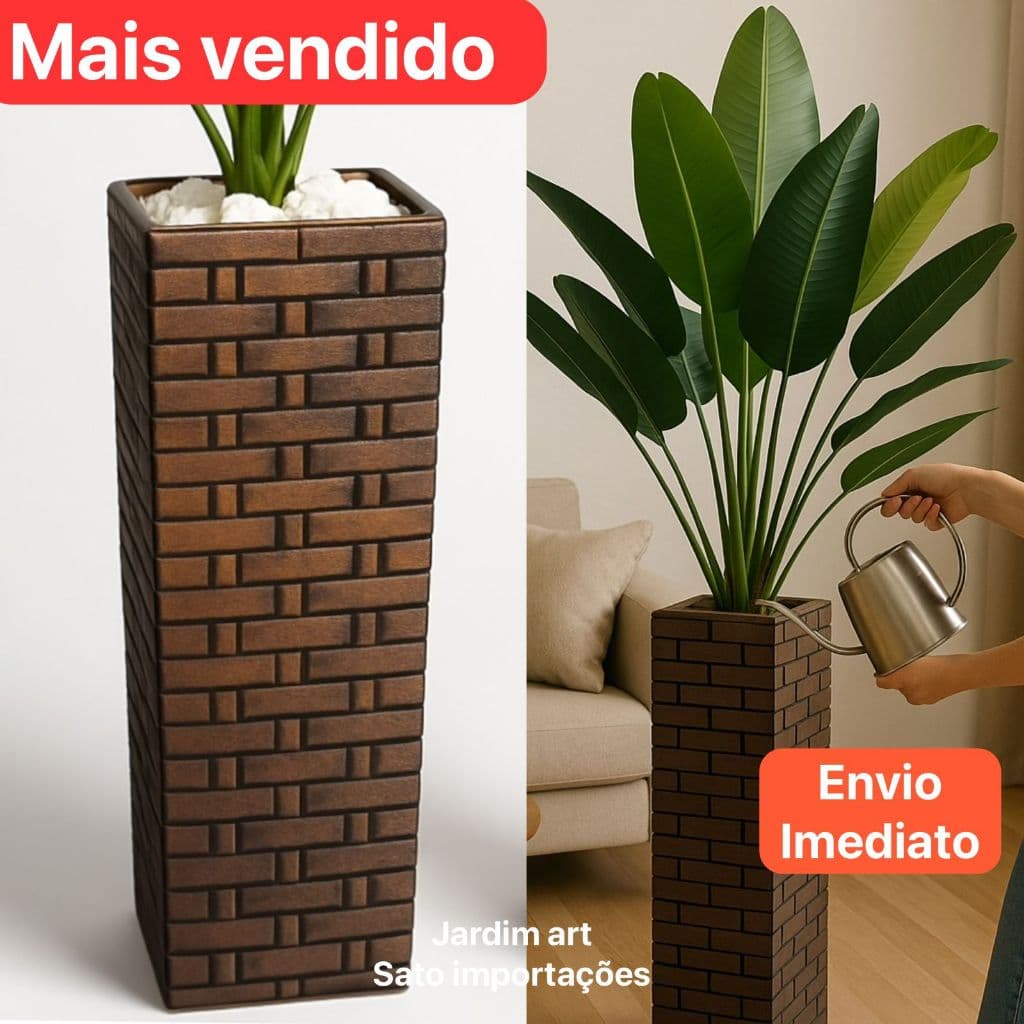 Vaso Decorativo Alto Torre Coluna p/ Arranjos