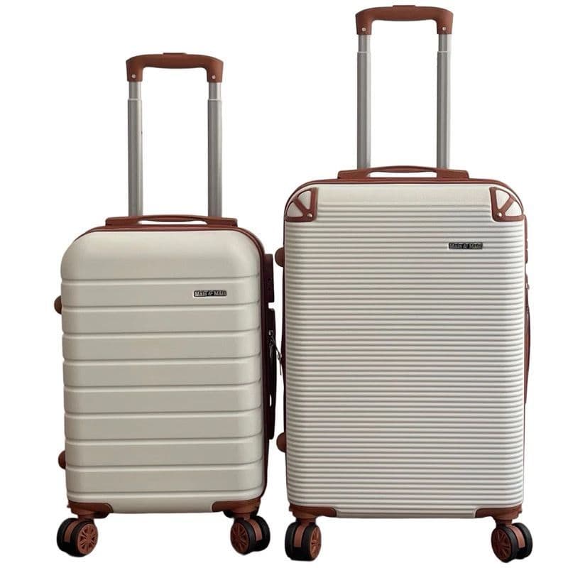 Kit Conjunto 2 peças Mala de Bordo/Viagem,Cadeado,Rodina Removível 360Grau