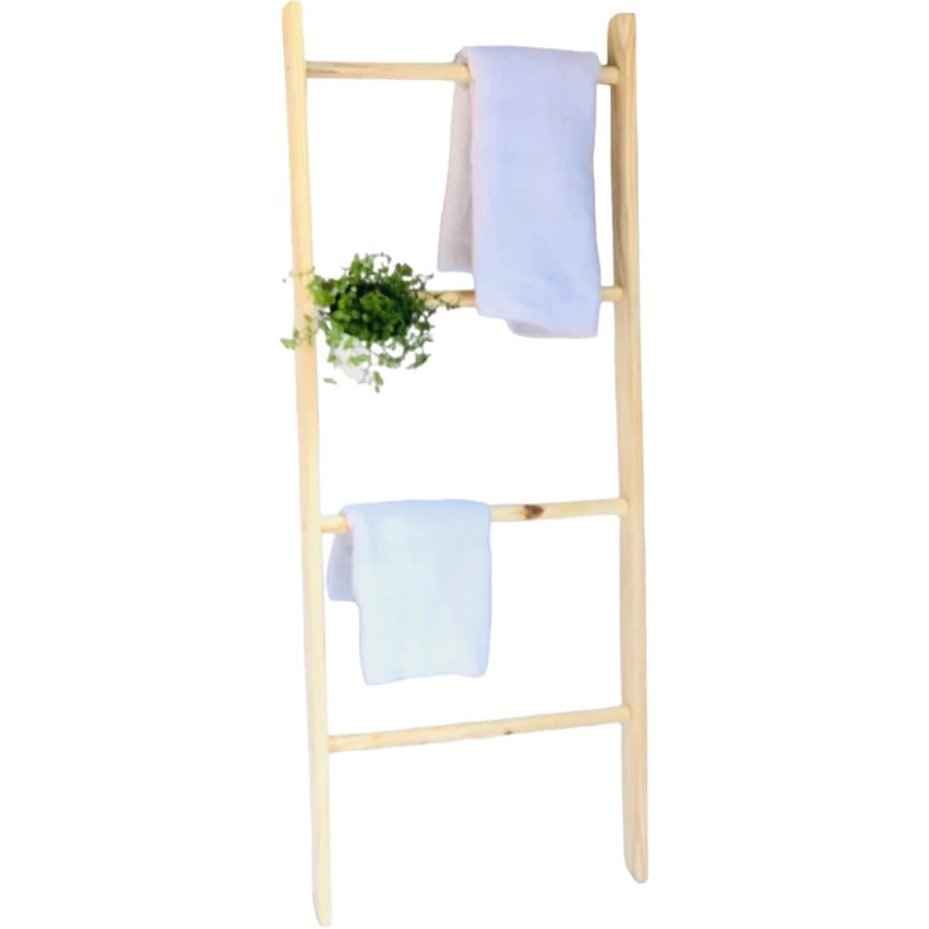 Escada Decorativa De Madeira pinus, quarto, banheiro, decoração #cabide #sala