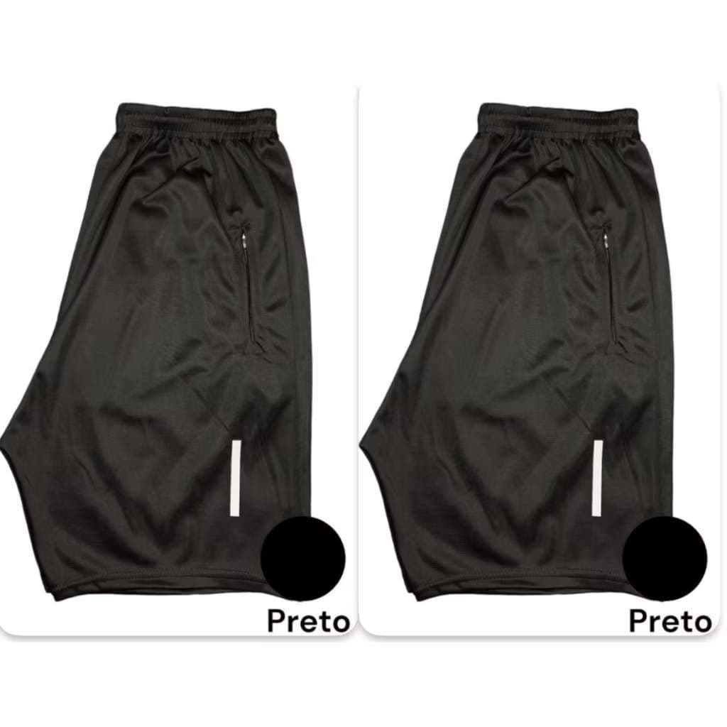 KIT 2 BERMUDAS MASCULINA- COM LOGO REFLETIVO QUE REFLETE NO FLASH DO CELULAR- SHORTS MASCULINO