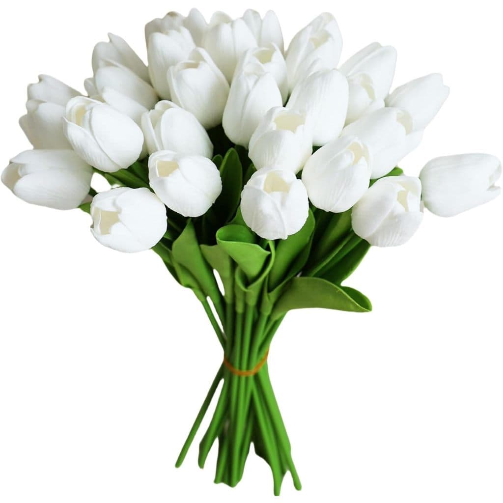 Kit Ramalhete com 9 Tulipas Flores Artificiais Buque de noiva arranjo de flores artificiais para casamento