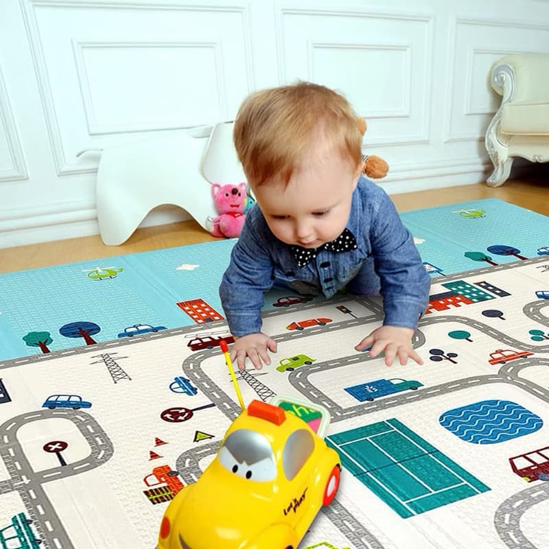 Tapete Infantil de Atividades Dobrável 1,20x1,20m 10mm Com Maleta
