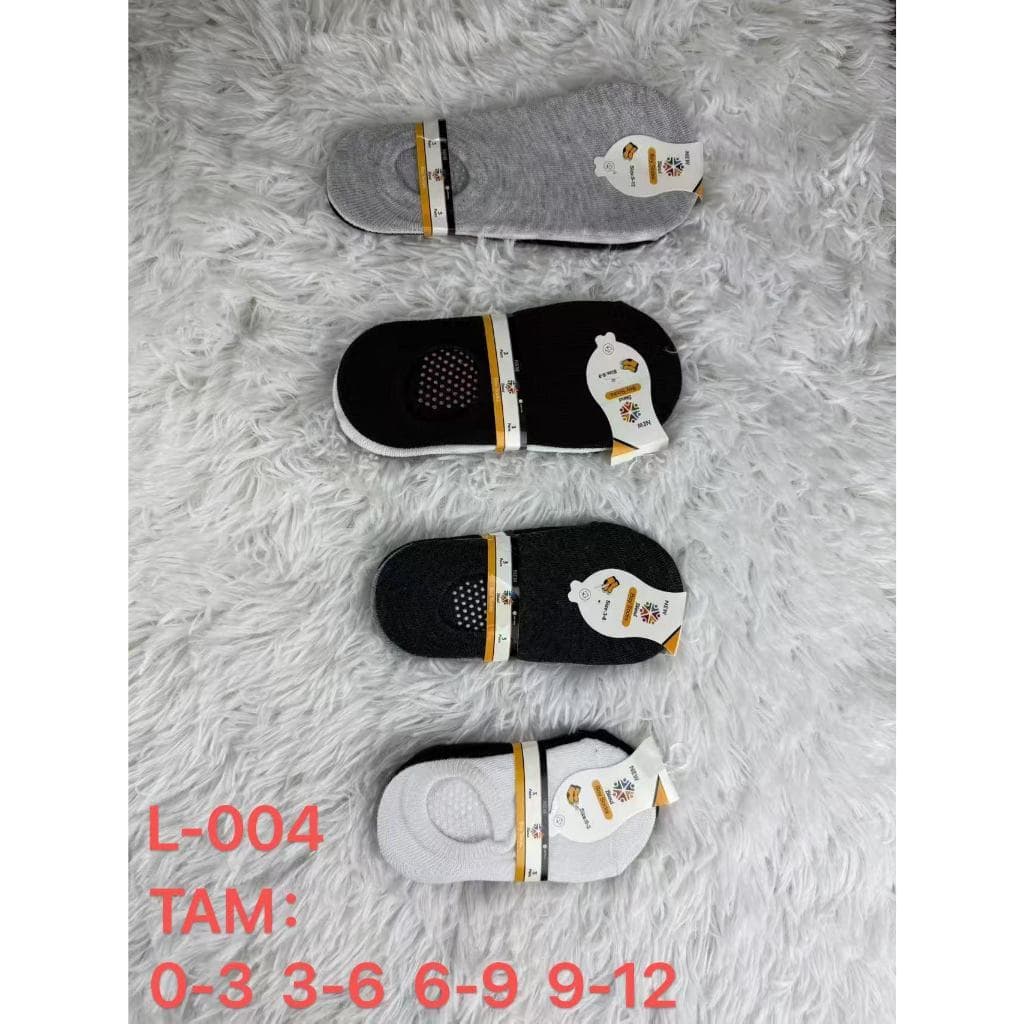 Kit 12 Pares Meia Sapatilha Antiderrapante Infantil E Bebê Em Algodão  Menino Estampas Variadas