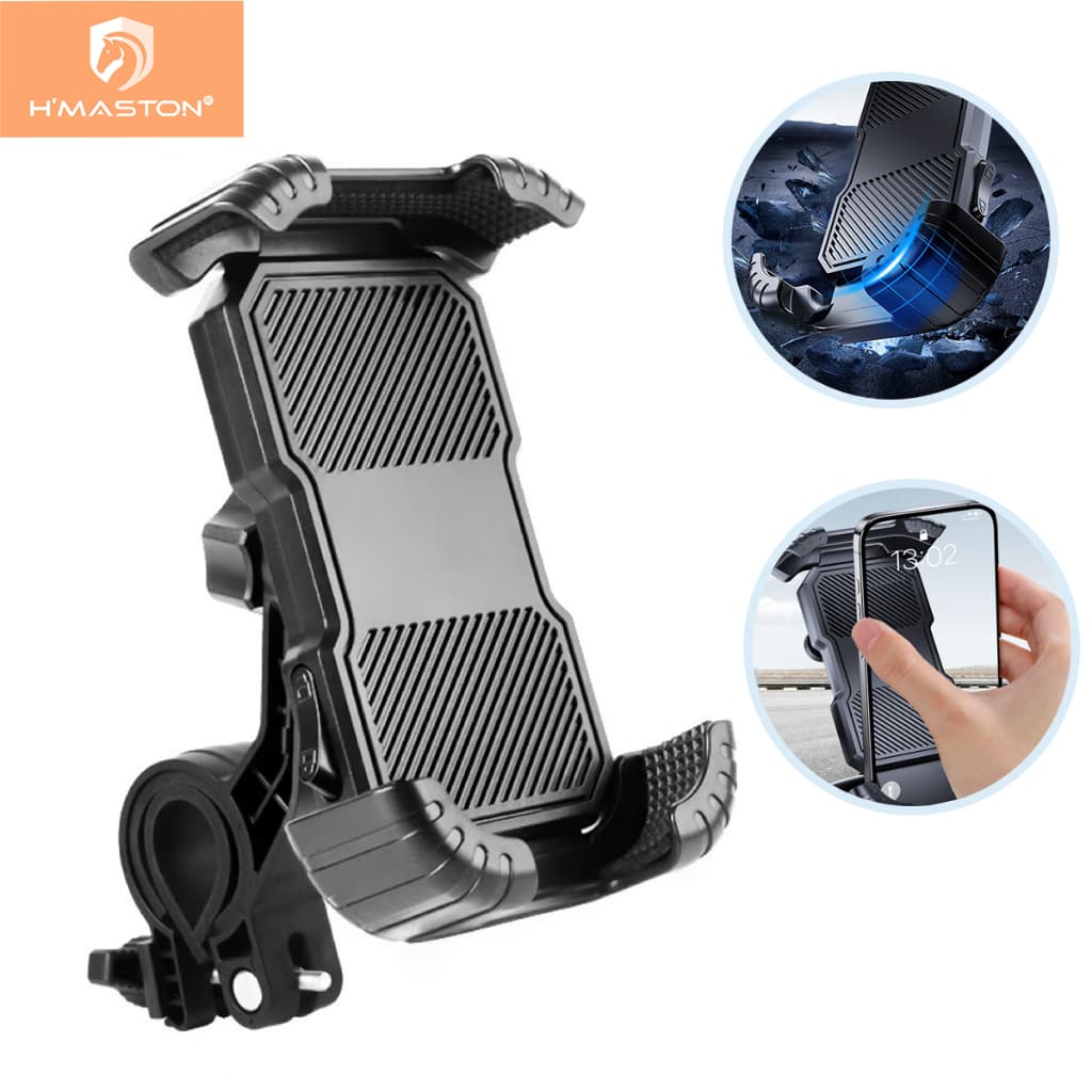 H'maston CJ-87 Suporte De Celular 360º  Graus Ajustável Giratório Para Moto Bike Motocicleta
