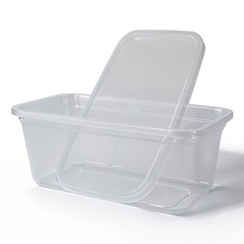 Kit 4 Potes Plásticos Free Bpa 3 Litros Transparentes Com Tampa Colorida Marmita Fitness