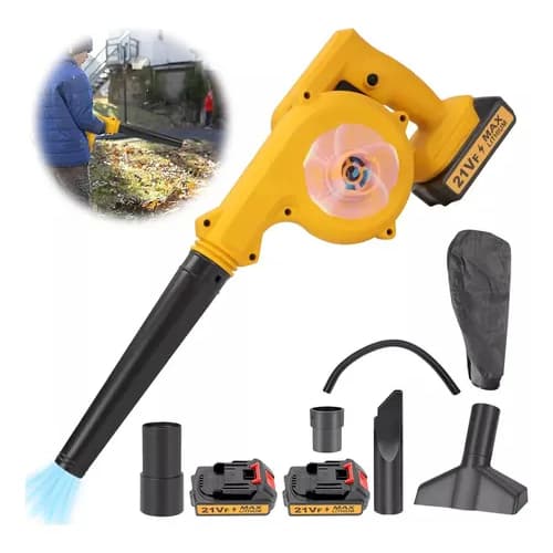 Soprador Profissional à Bateria  folhas elétrico aspirador de pó sem fio C/2 bateria 21V