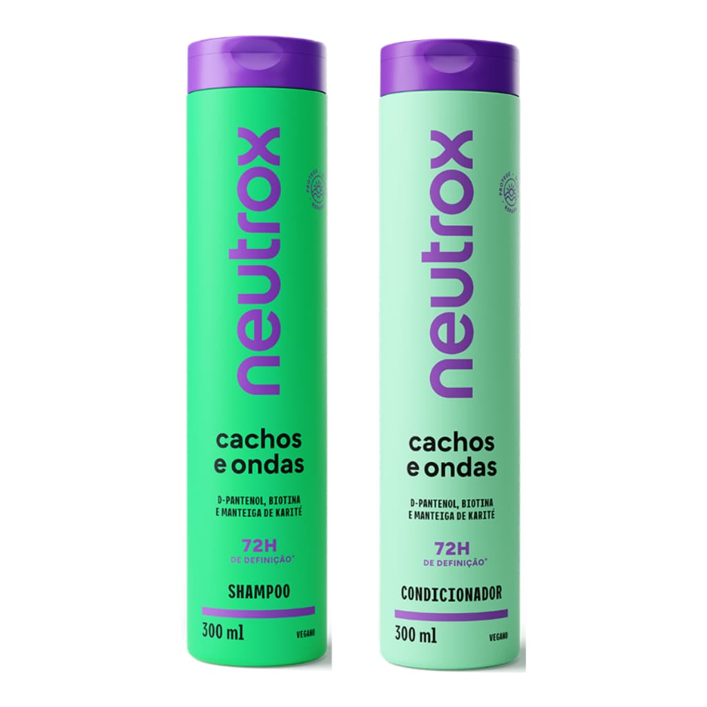 Kit Neutrox Cachos e Ondas Shampoo + Condicionador 300Ml