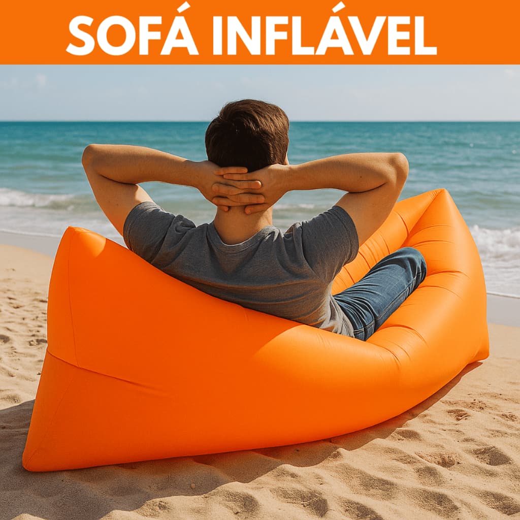 Sofa Inflavel Camping Praia Saco De Dormir Cama Portatil de Acampamento