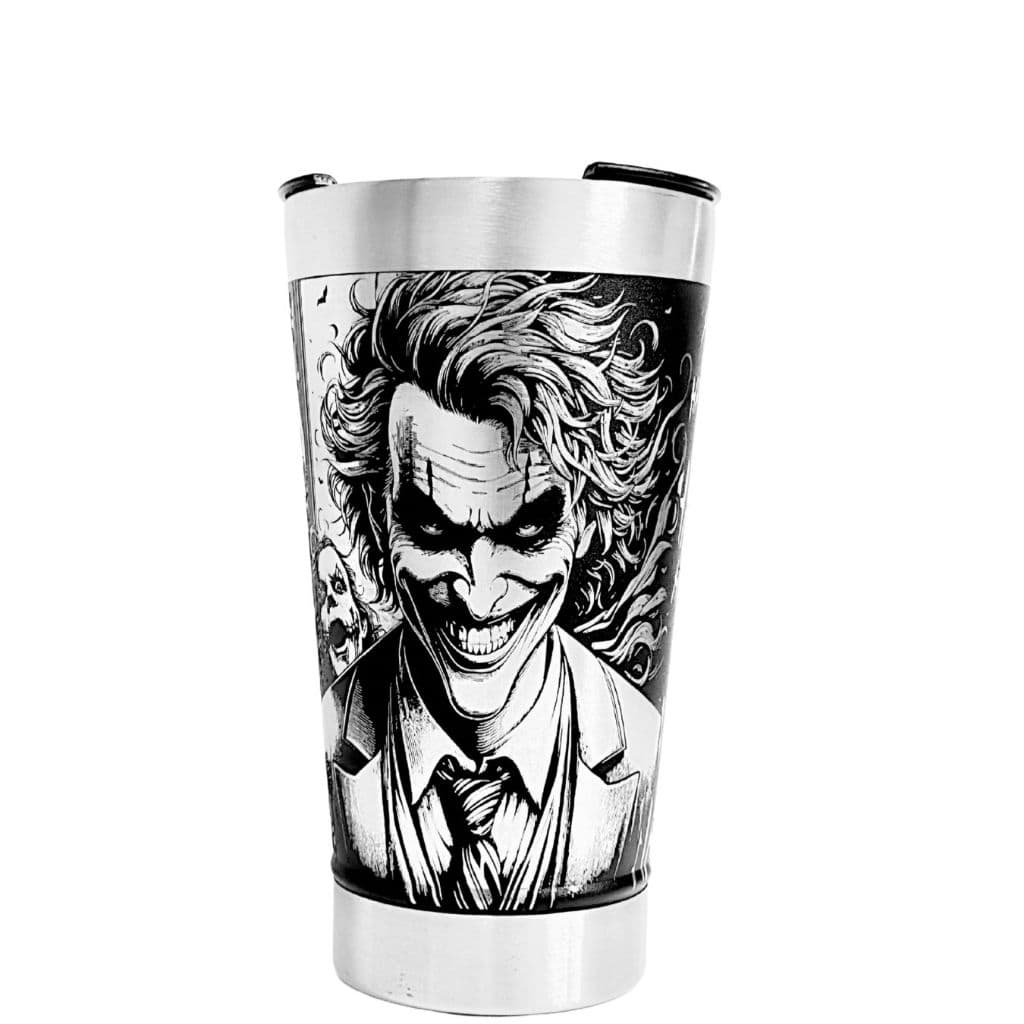 Copo Térmico 473ml Personalizado Coringa carta Presente Criativo Colecionador