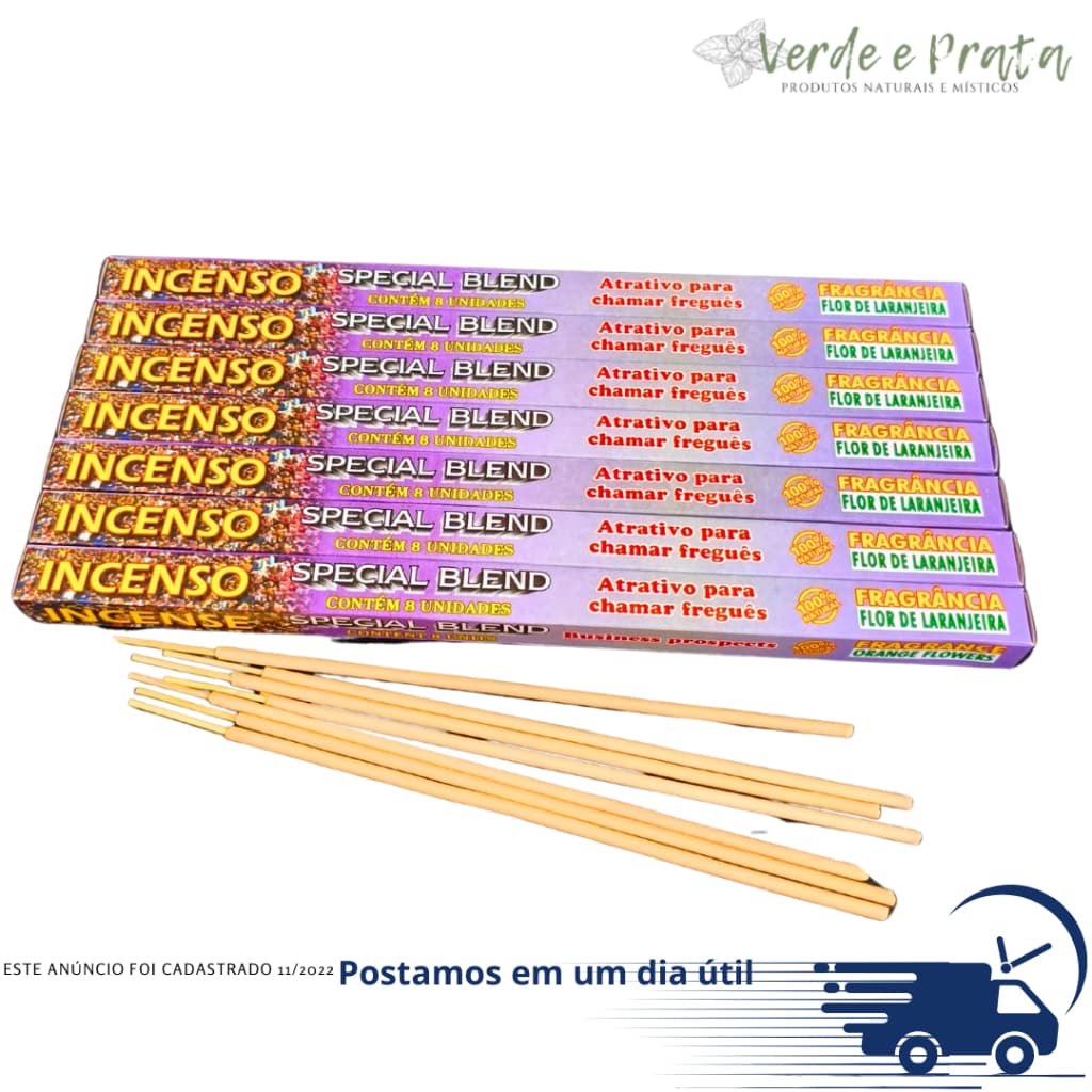 Incensos Hindús - FLOR DE LARANJEIRA 100%Natural