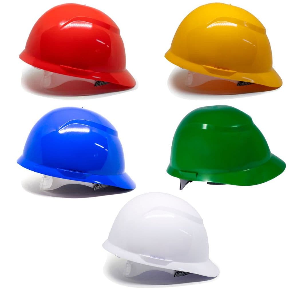 Capacete De Segurança Com Carneira Aba Frontal Ajustável Obra Pedreiro Construção Civil