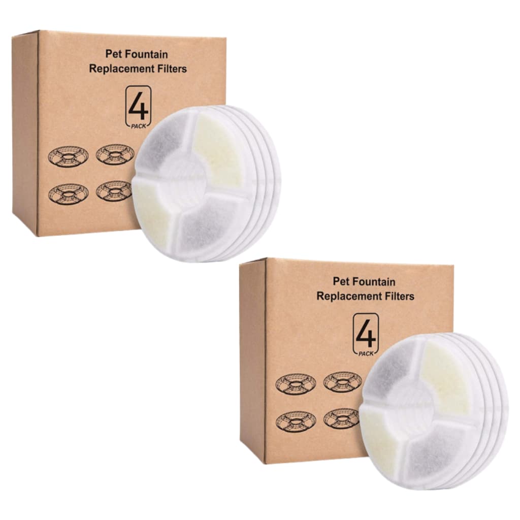 Kit 8 Refil Filtro Bebedouro Fonte De Água Pet Cães Gatos