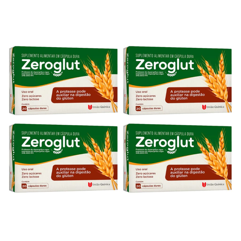 ZEROGLUT Suplemento Alimentar Com 20 Cápsulas Duras União Química
