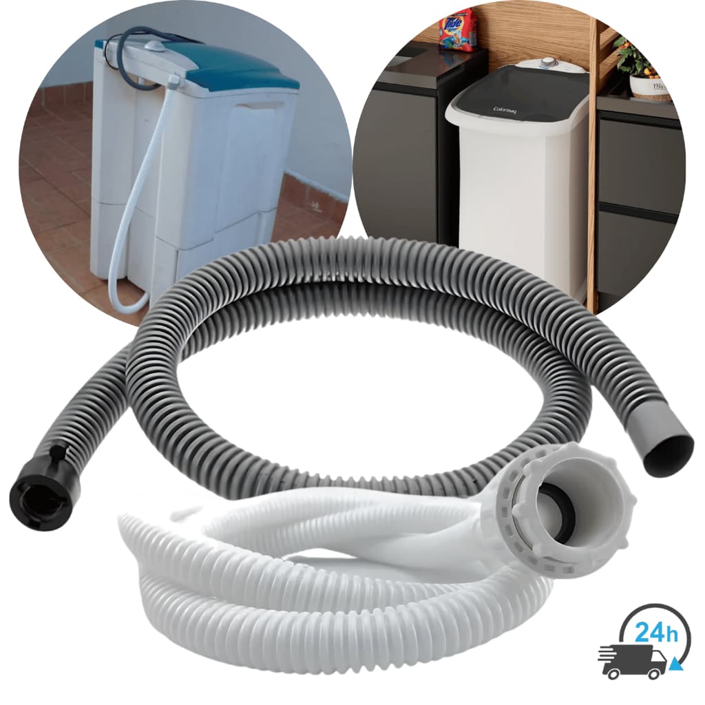 Kit Mangueira Tanquinho Entrada e Saída De Água Universal Tanquinho Lavadora De Roupa