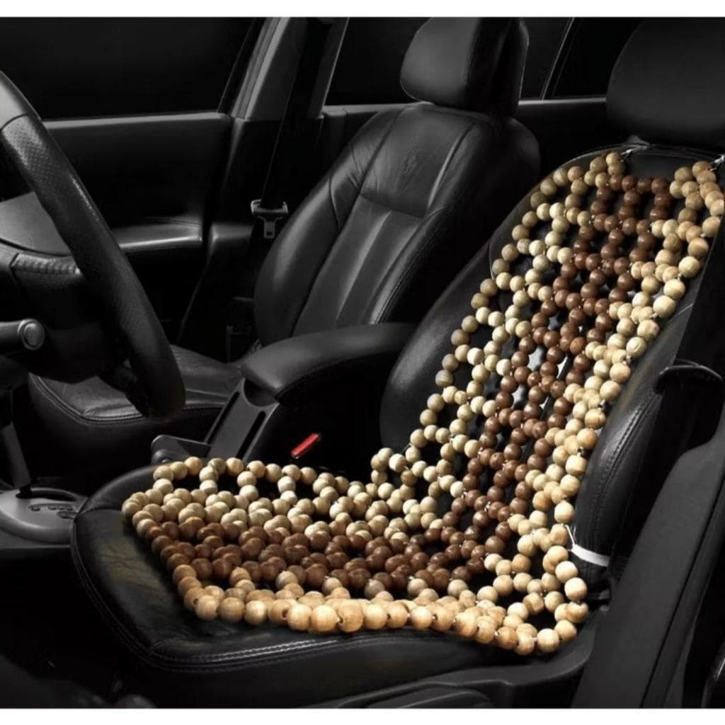 Capa Ergonomica Para Banco De Carro Universal Bolinha Madeira