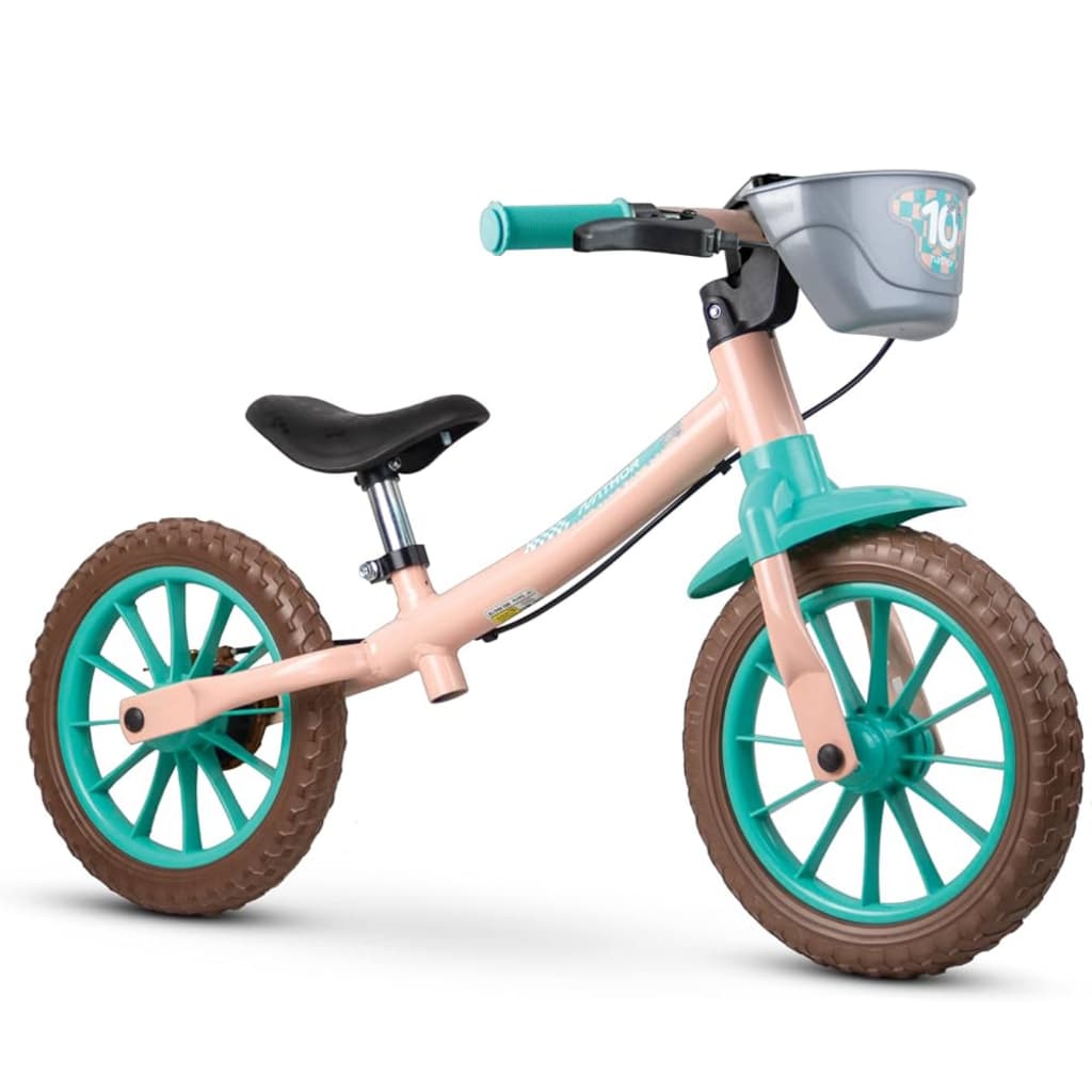 Bicicleta Infantil de Equilíbrio Nathor Balance Bike Love Aro 12