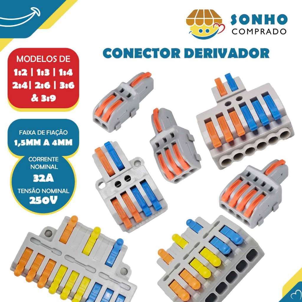 Conector Derivador 32A 1,5mm a 4mm InterNEED