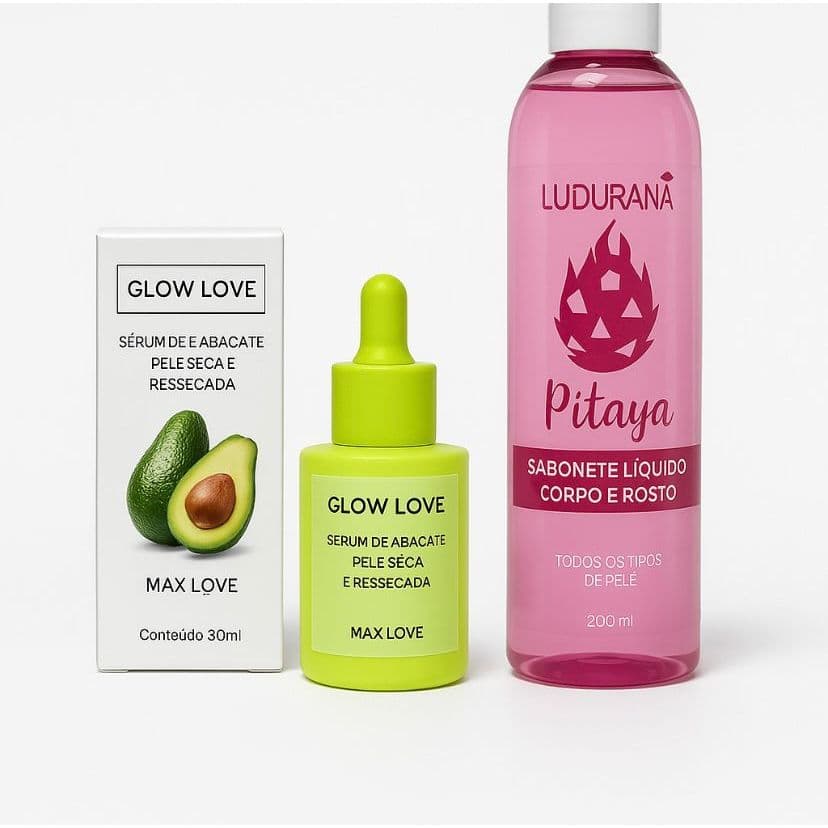 Kit Sabonete Facial Pitaya + Sérum Facial Abacate Cuidados Com a Pele