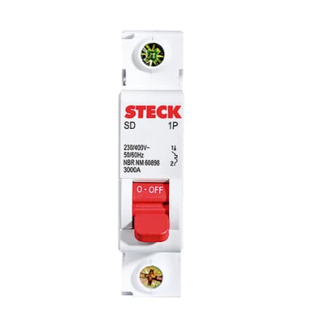 DISJUNTOR DIN UNIPOLAR STECK 16A - 20A - 25A - 32A - 40A - 50A - 63A - 80A - 100A