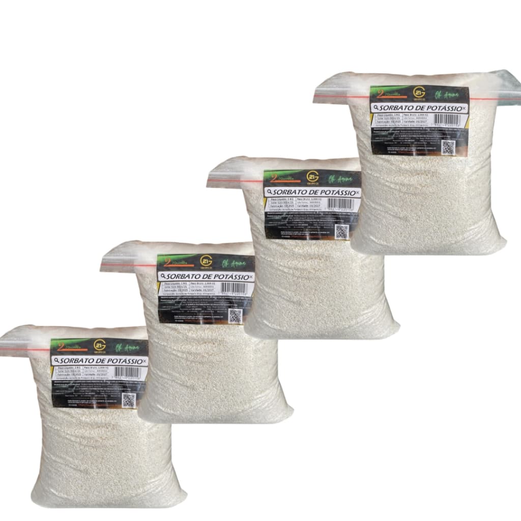 Conservante Sorbato De Potássio Alimentício 4kg 21 Química