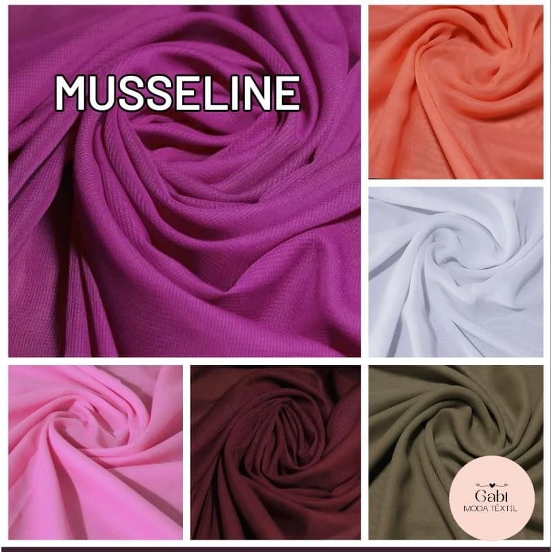 Tecido Musseline Lisa (3m x 1,50m)