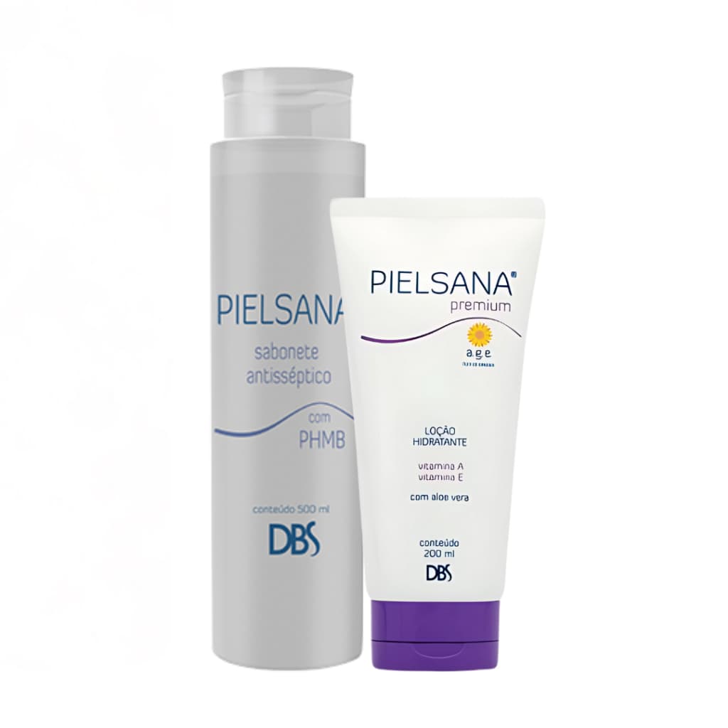 Kit Pielsana Sabonete Antisséptico 500ml +  Pielsana Loção Hidratante Premium 200ml (1) Dbs
