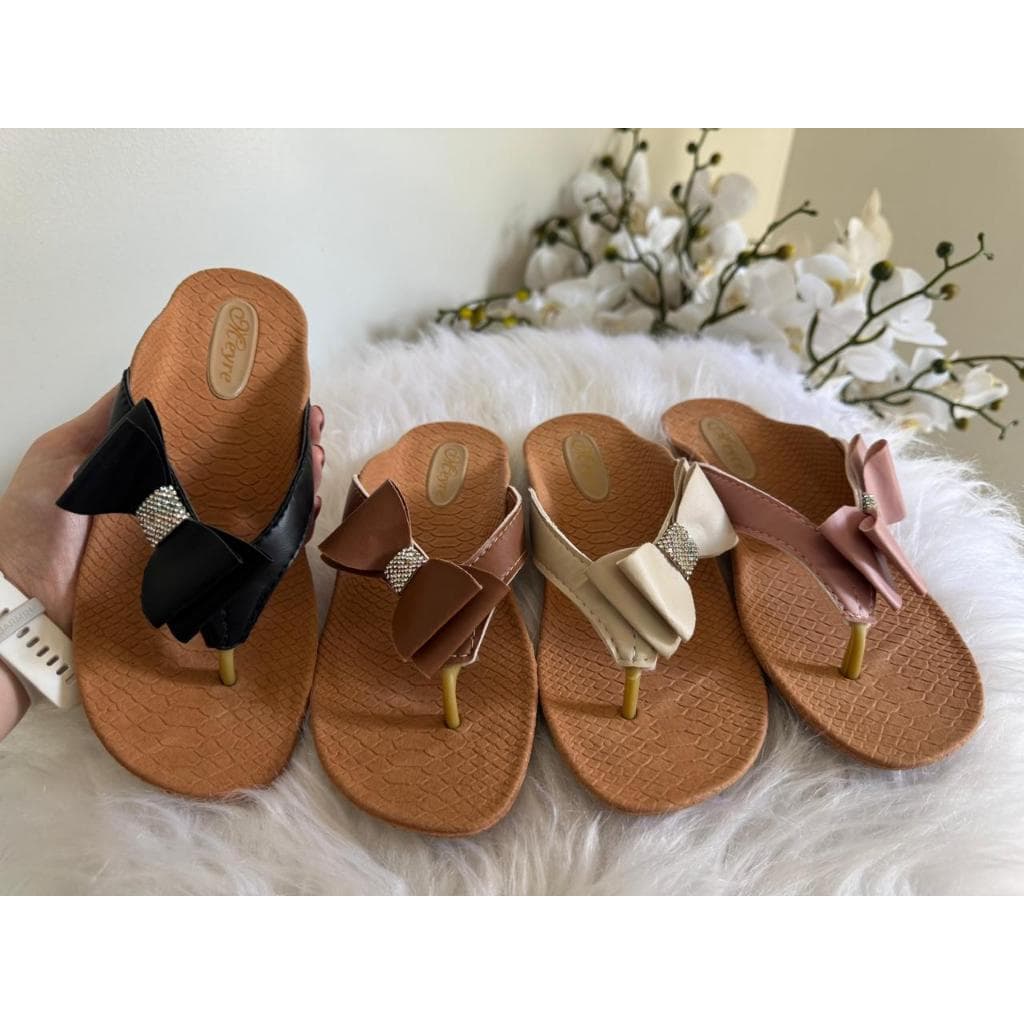 Sandália Rasteira Feminina Birken Ortopédica Flat Rasteirinha Para Presente Lançamento Verão Laço REF 773