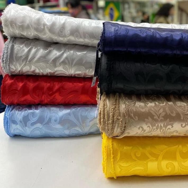 Tecido Cetim Jacquard acima de 3m x1.50m- Ideal para confecções de roupas de festa, vestidos de gala, e decorações