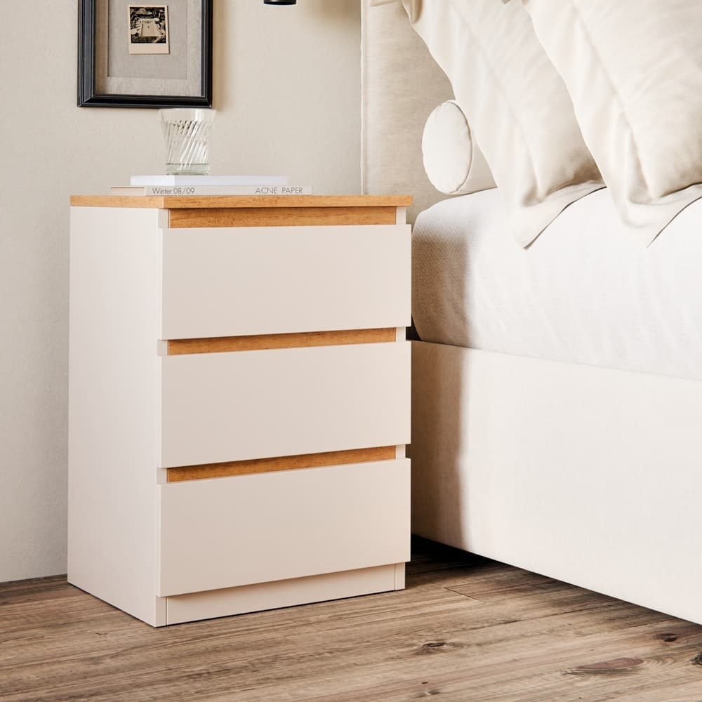 Mesa de Cabeceira Nicho Quarto Casal Decoração Retro Palma
