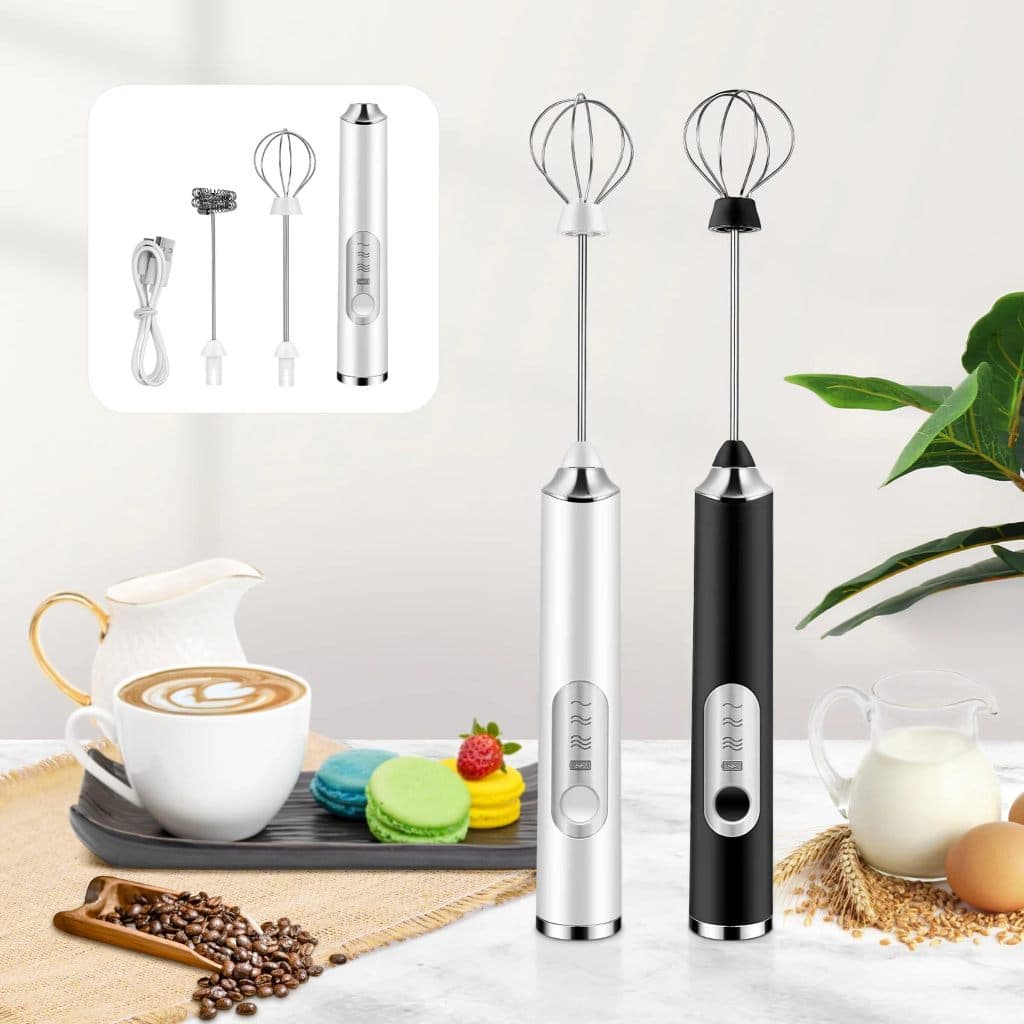 Mini Mixer De Bebidas Elétrico 2 Em 1