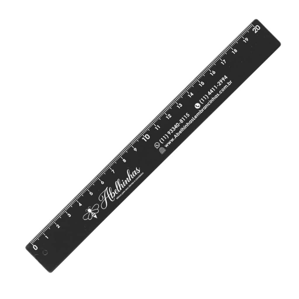 Régua Plastica 20cm (100und)