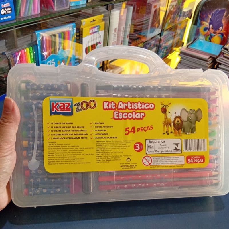 Maleta Artística Com 54 Peças Kaz