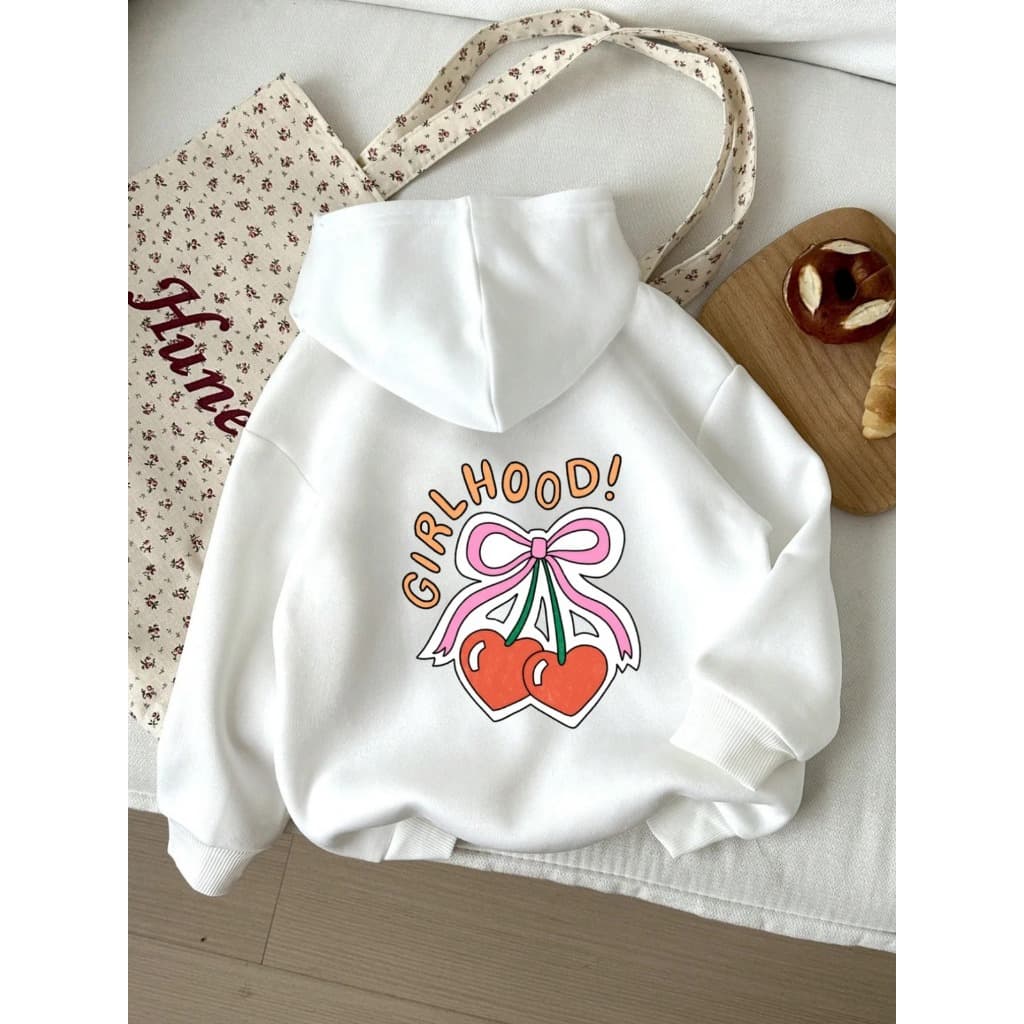 Moletom Unisex Preto com Estampa "Sorriso" - Pulôver de Poliéster Aconchegante de Manga Longa com Cordão & Bolso Canguru