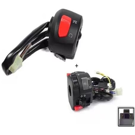 Kit Punho Partida + Chave Luz Fazer 250 2011 Em Diante