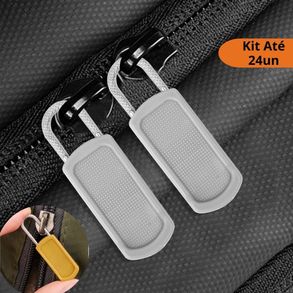 Kit Cursores Universais para Zíper Reposição Conserto Roupa Bolsa 6 a 24 Unidades