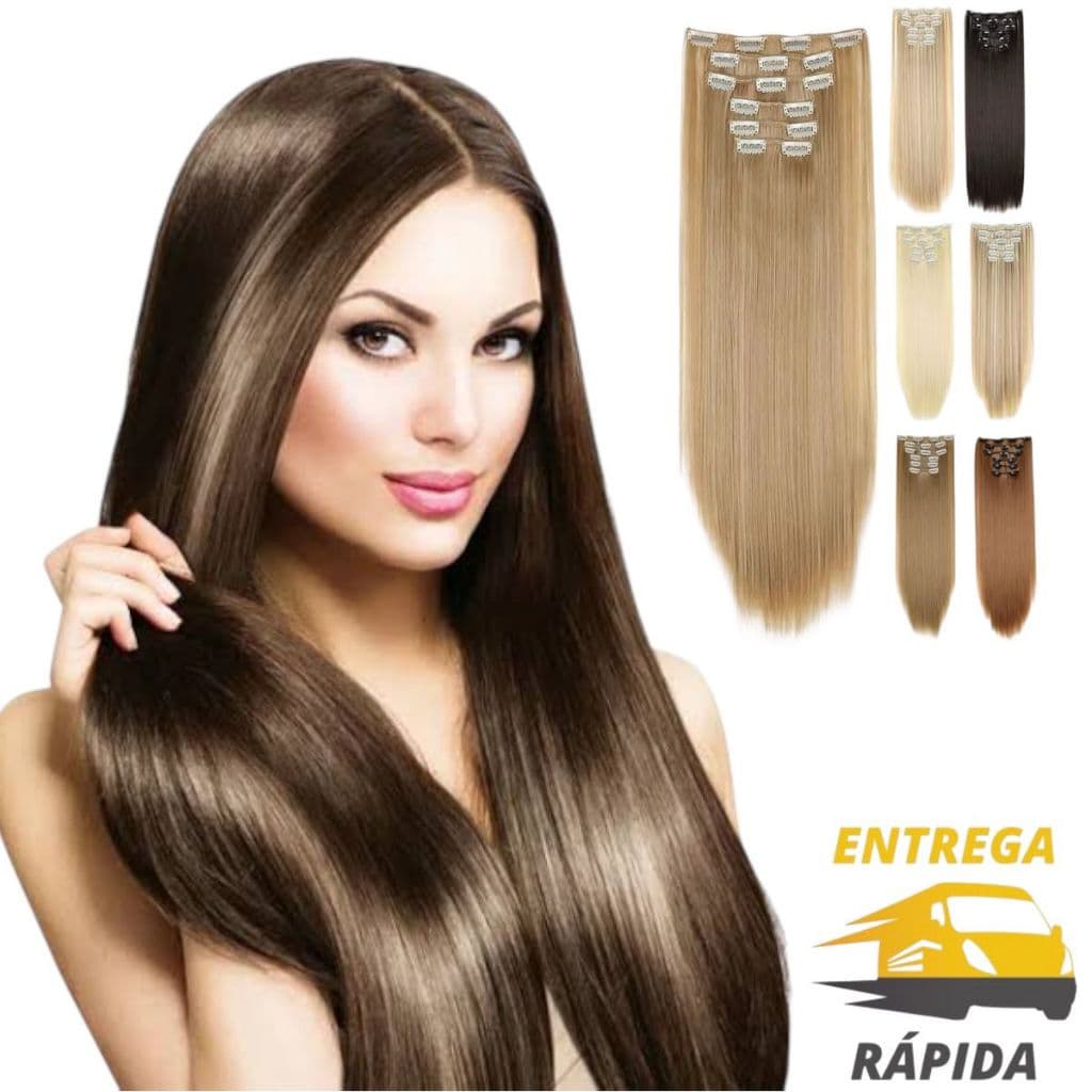 Extensão Tic Tac de Cabelo em Fibra Orgânica Alongamento Aplique para Volume Liso