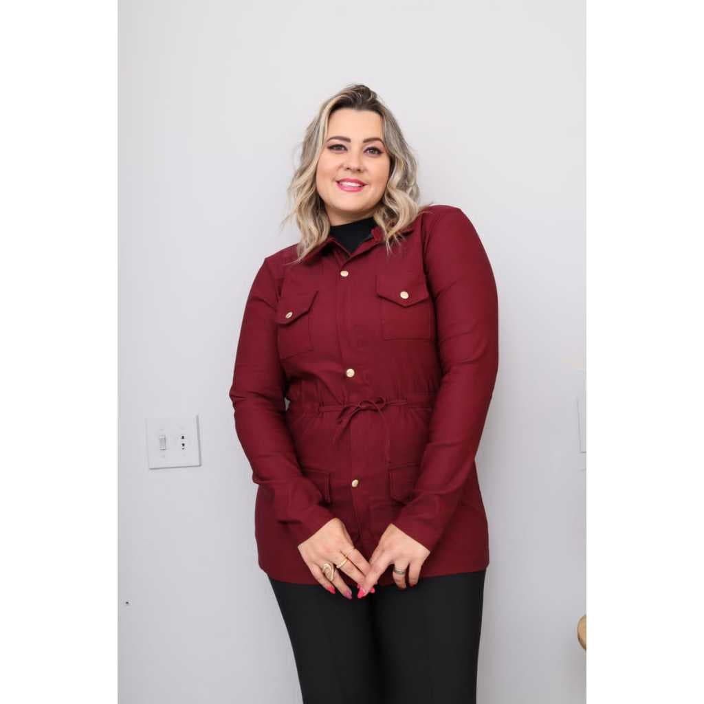 Jaqueta Parka Plus Size Feminina
