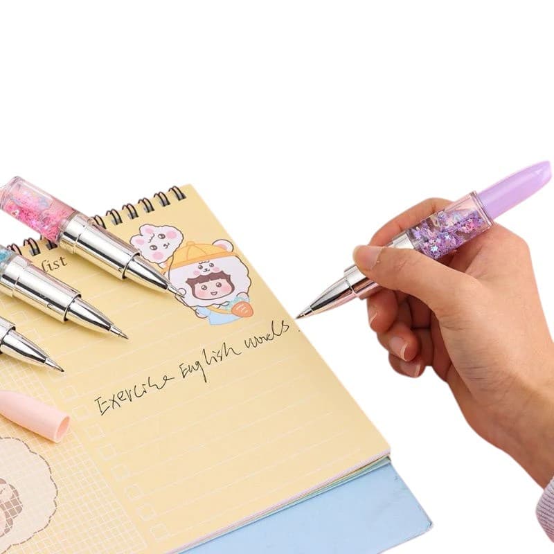 Caneta Brilho batom Fofo feminino para seu dia a dia kit com 10 unidades
