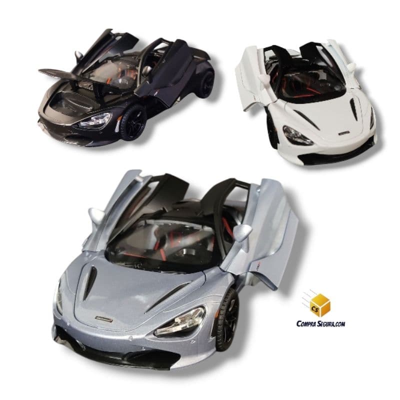 Miniatura 1:24 McLaren 720s acende faróis, abre portas e capô, musical