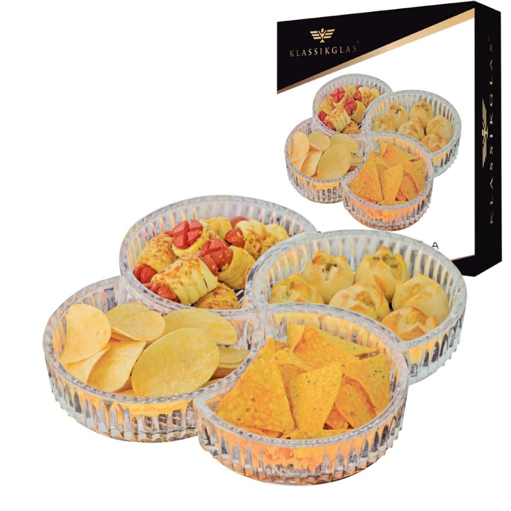 Petisqueira Vidro 27cm Gourmet Transparente Para Frios Castanhas Happy Hour