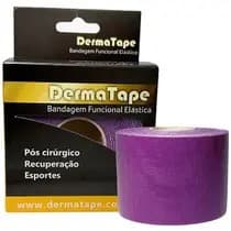 Fitas Kinésio Bandagem Funcional Elástica 5cm x 5mt Dermatape Lilas