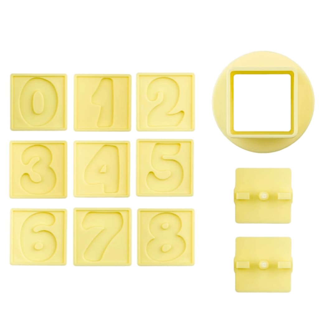 Kit Modelador Molde De Doces Números Para Ejetor Max Brigadeiro Biscoito Blue Star