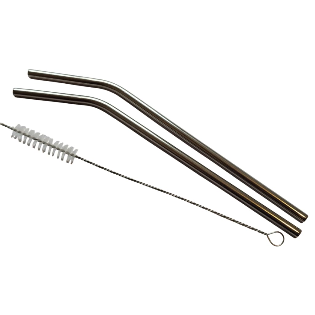 Par de Canudo Inox + Escova para Limpeza - Canudo Sustentavel - Permanente