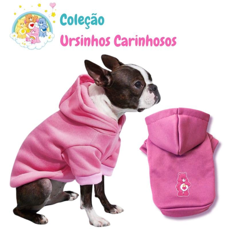 CASACO MOLETOM COM CAPUZ PARA PET cães e gatos/ URSINHOS CARINHOSOS