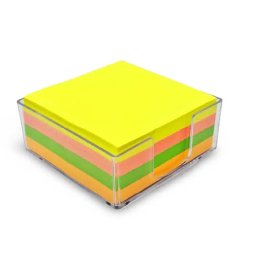 Bloco Adesivo para Recado 76x76mm com Suporte – 320 folhas - KAZ