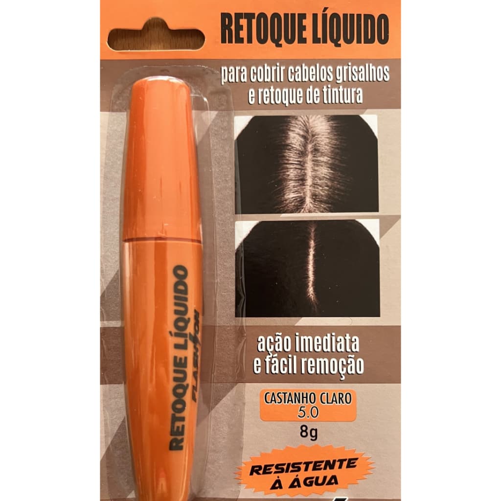Retoque Líquido Para Cobrir Cabelos Grisalhos Flash On 8g - Escolher Cor