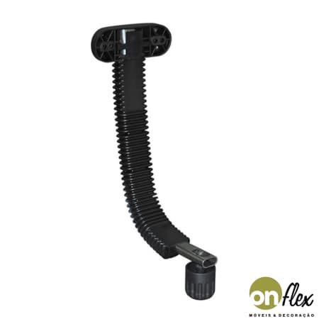 Suporte de Encosto Para Cadeira Giratória Preto  Secretária Executiva - Primeira linha.