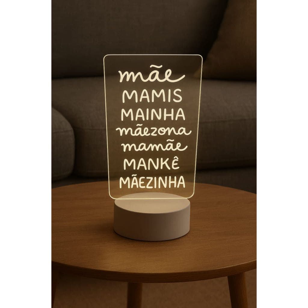 Luminaria Para Mae Luz De Mesa Surpreenda Dia Das Maes 1613