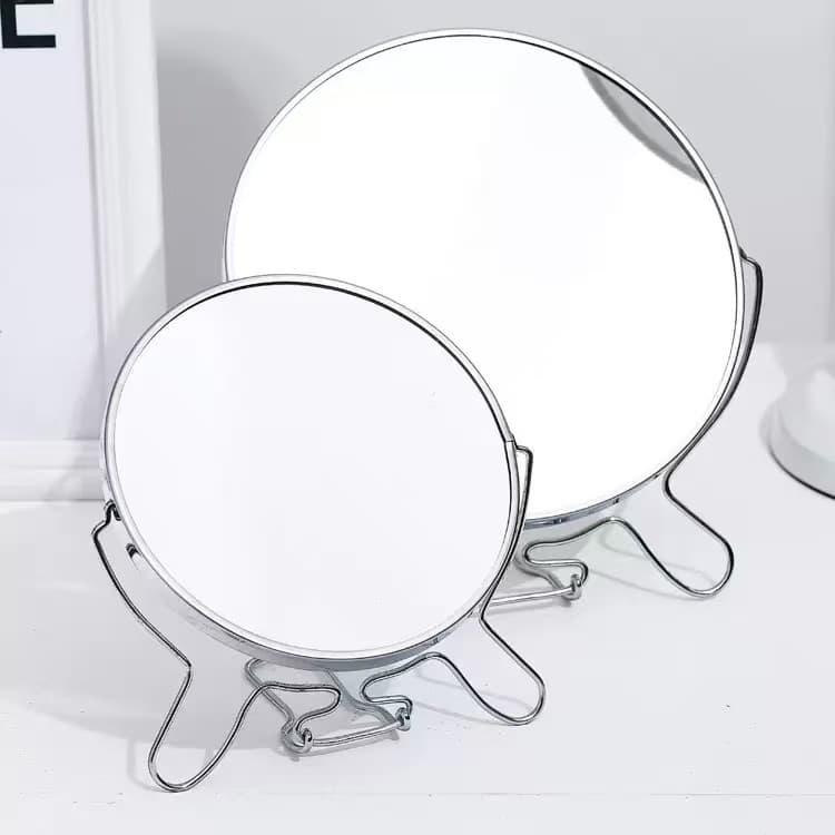 Espelho De Mesa Dupla Face P/ Ótica Maquiagem Aumento Tamanho 6/7/8